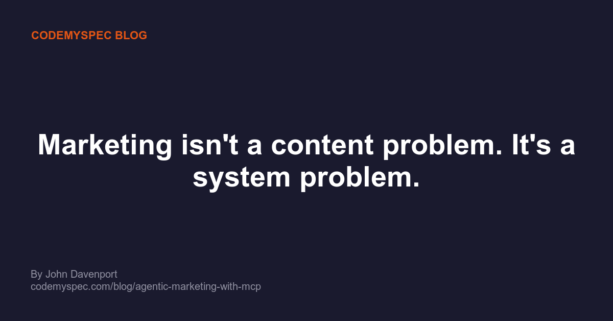 How I Do Marketing with Claude Code and MCP Tools