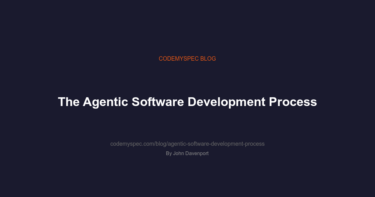 The Agentic Software Development Process
