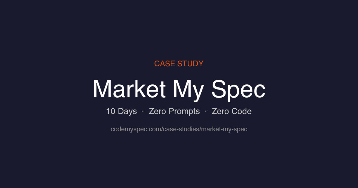 Market My Spec case study preview